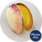 8315 - Polished Shell Purse - Tigrina Clam
